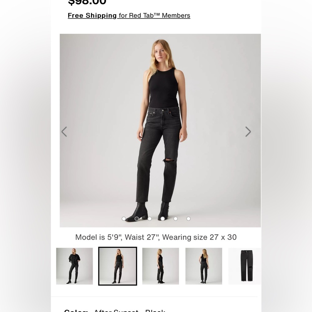 Levi’s wedgie straight women’s jeans